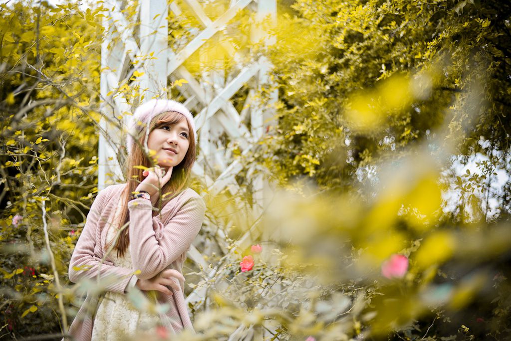 台湾女神李思嫺《士林官邸》甜美外拍-图15