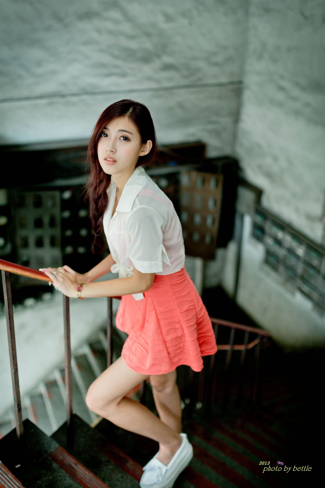 廖挺伶/Kila晶晶《街拍粉嫩连衣裙系列》-图105