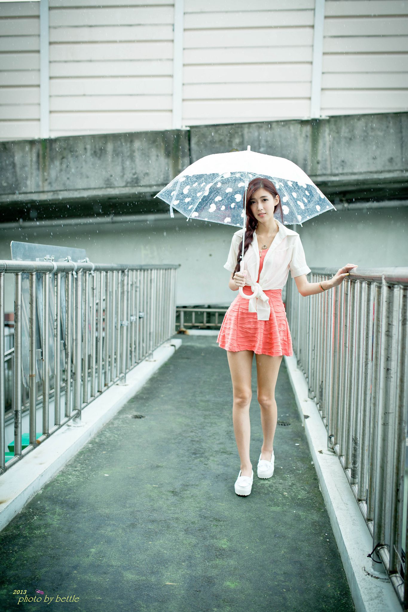 廖挺伶/Kila晶晶《街拍粉嫩连衣裙系列》-图28