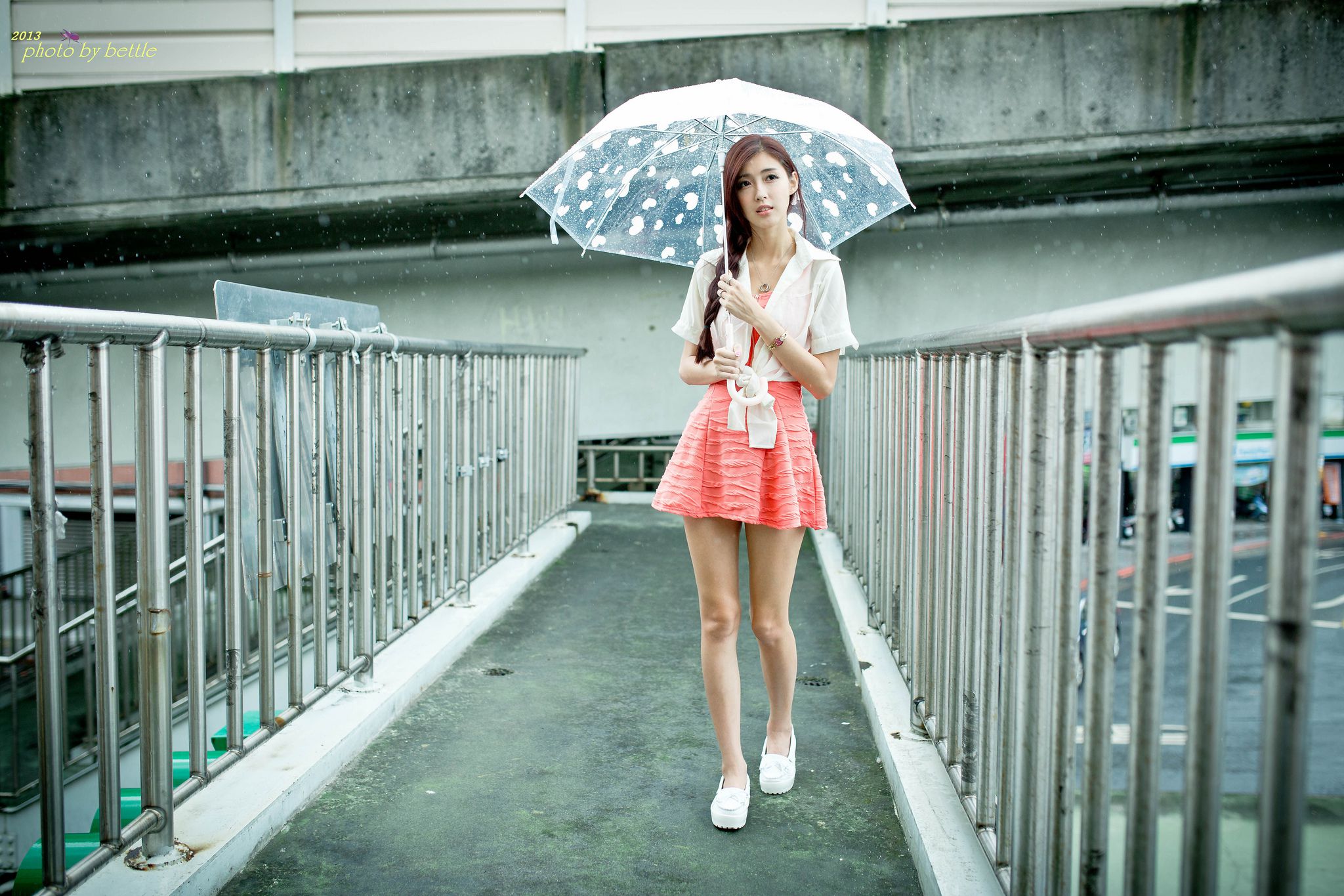 廖挺伶/Kila晶晶《街拍粉嫩连衣裙系列》-图29