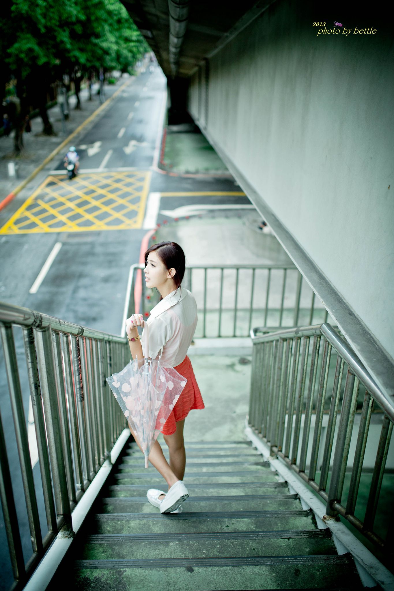 廖挺伶/Kila晶晶《街拍粉嫩连衣裙系列》-图36
