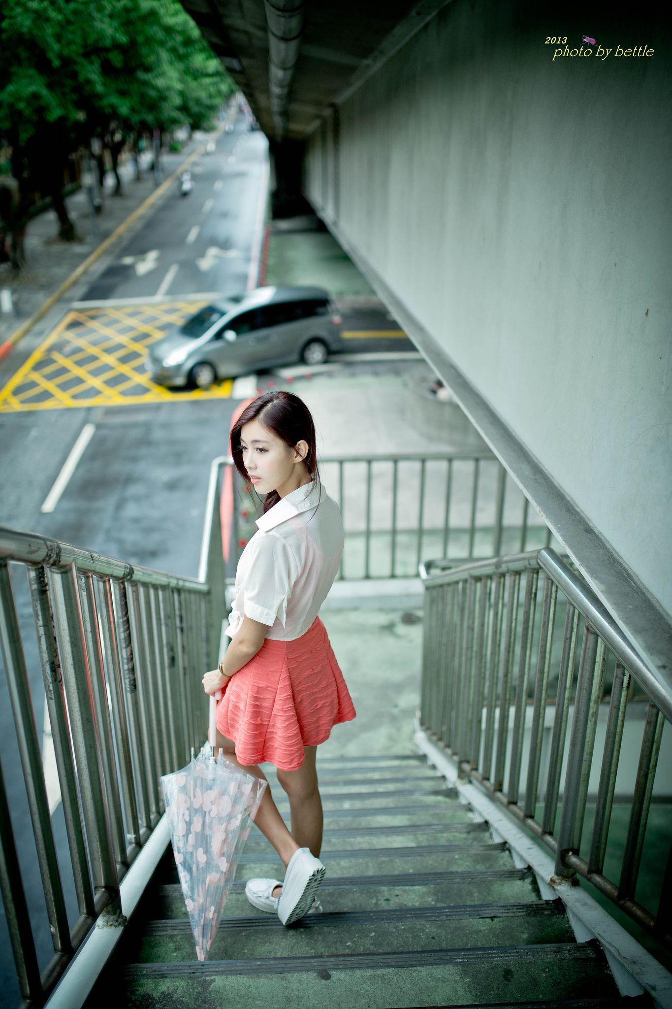 廖挺伶/Kila晶晶《街拍粉嫩连衣裙系列》-图37