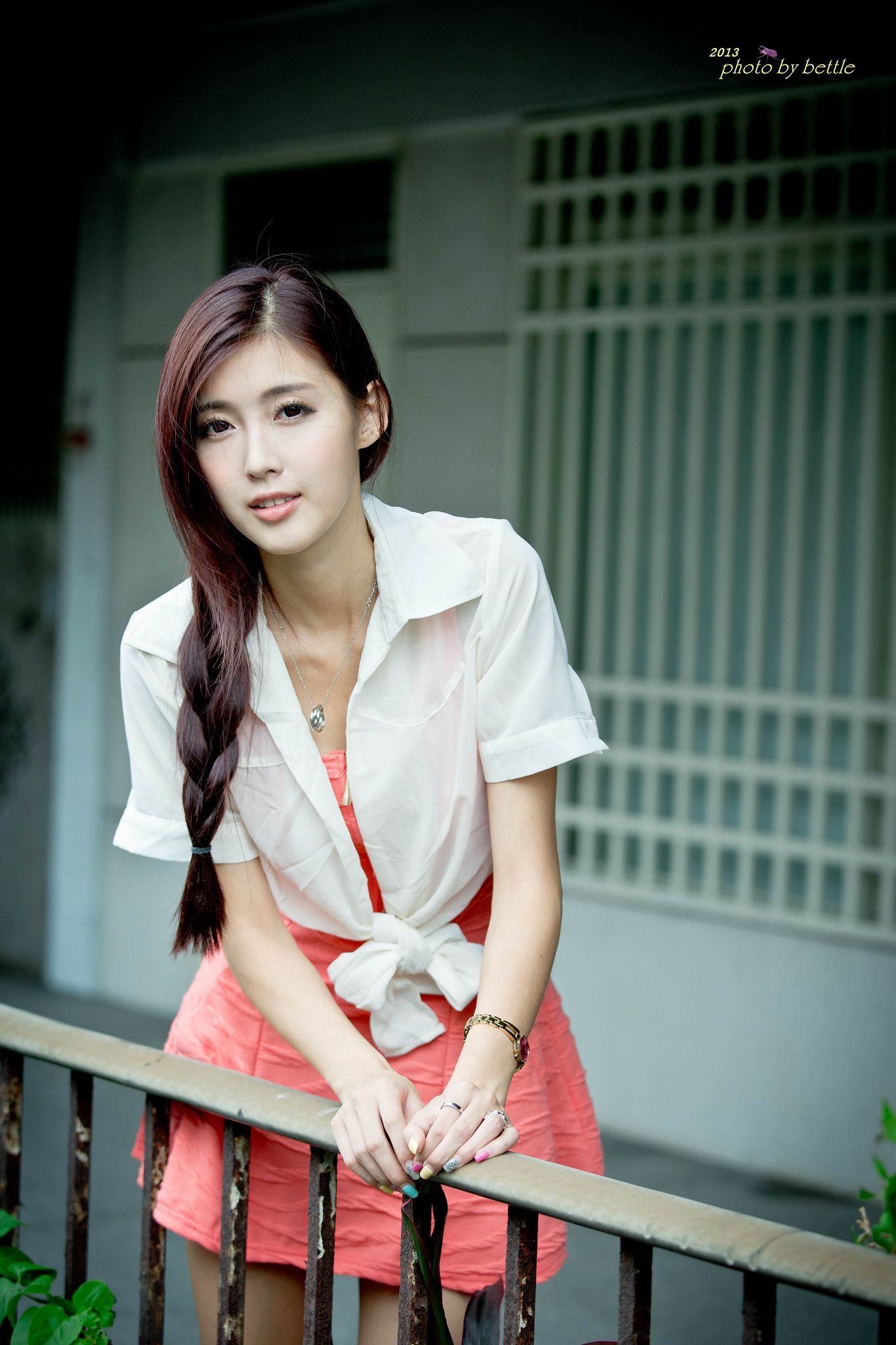 廖挺伶/Kila晶晶《街拍粉嫩连衣裙系列》-图83