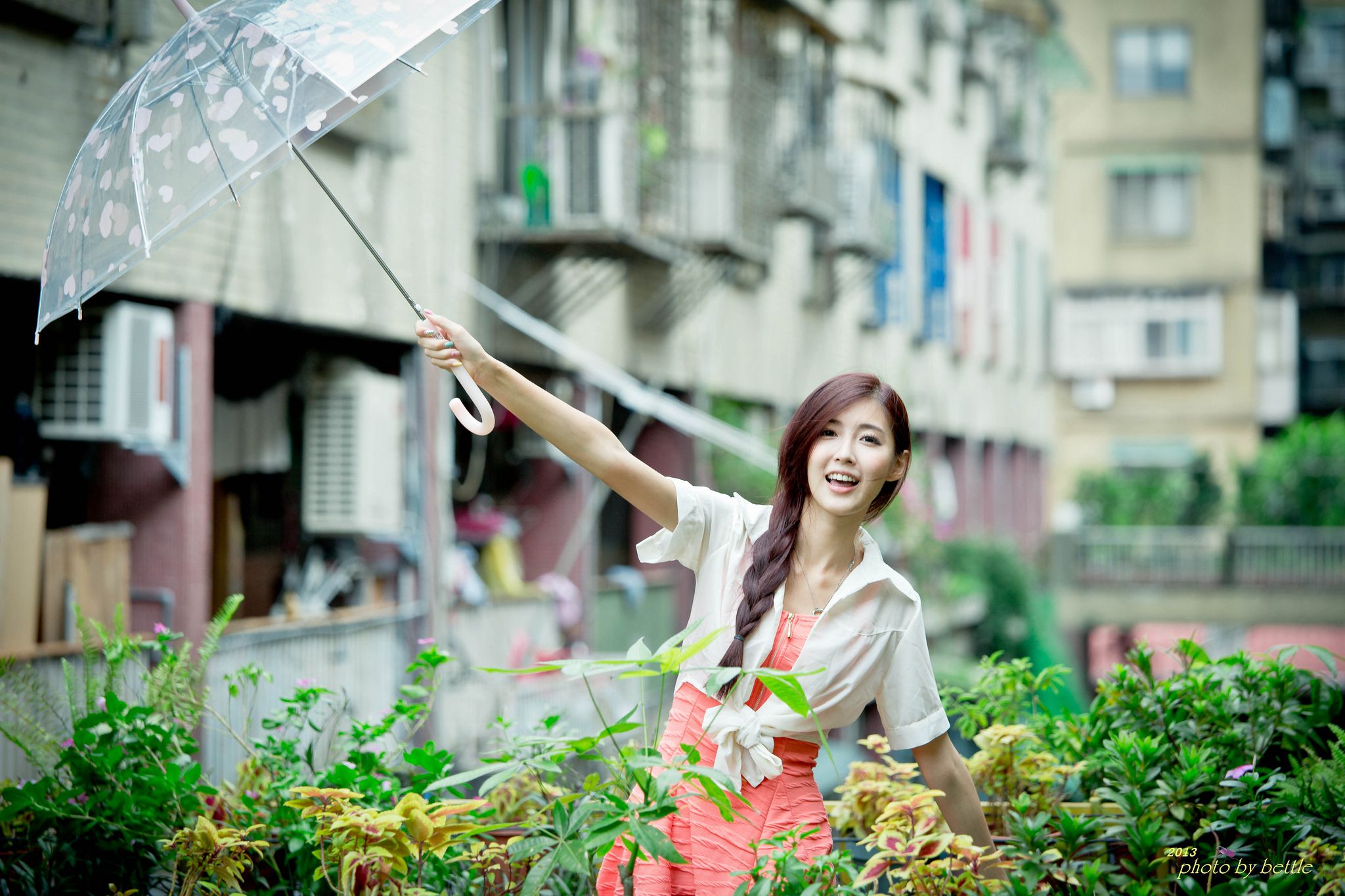 廖挺伶/Kila晶晶《街拍粉嫩连衣裙系列》-图86