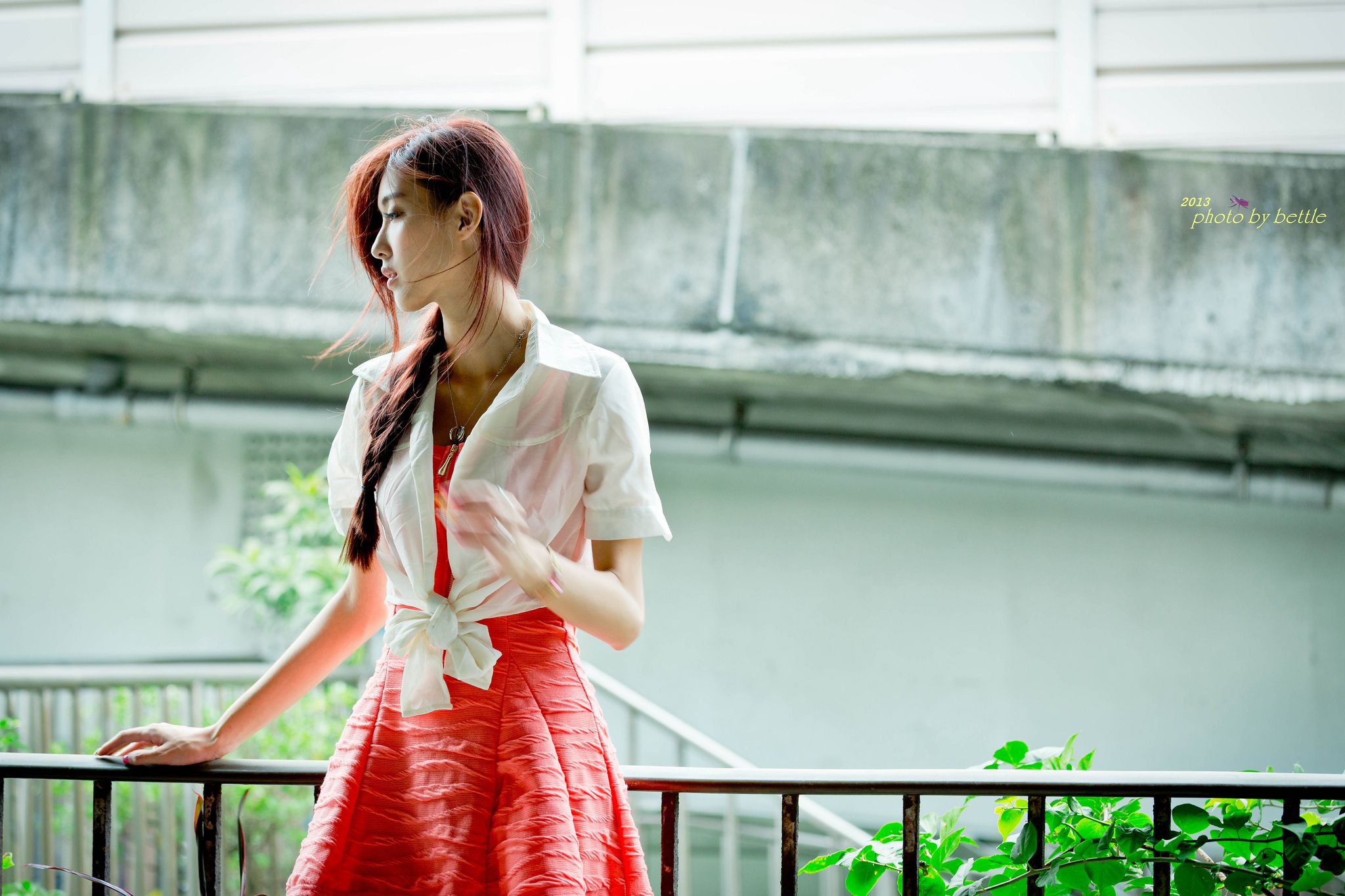 廖挺伶/Kila晶晶《街拍粉嫩连衣裙系列》-图89