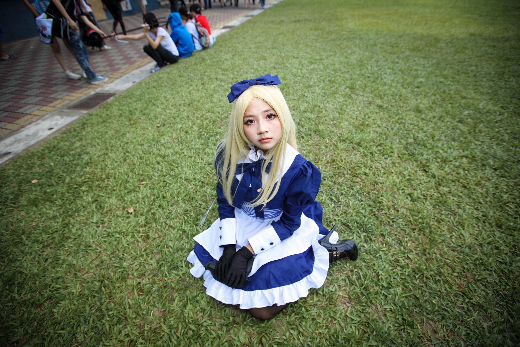 外拍台湾超萌COS女仆黑丝妹子-图9