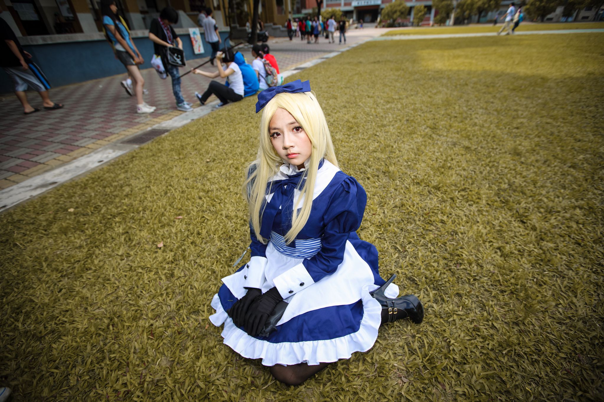 外拍台湾超萌COS女仆黑丝妹子-图10