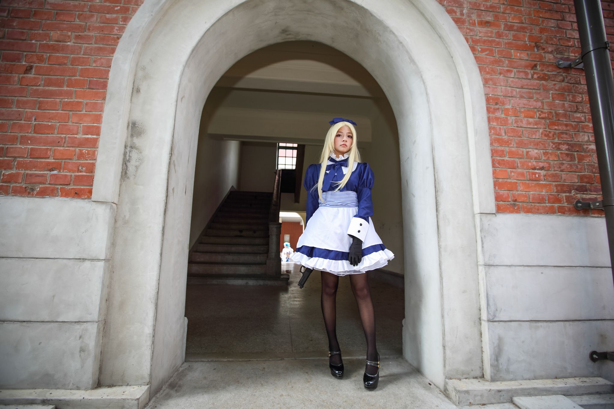 外拍台湾超萌COS女仆黑丝妹子-图20