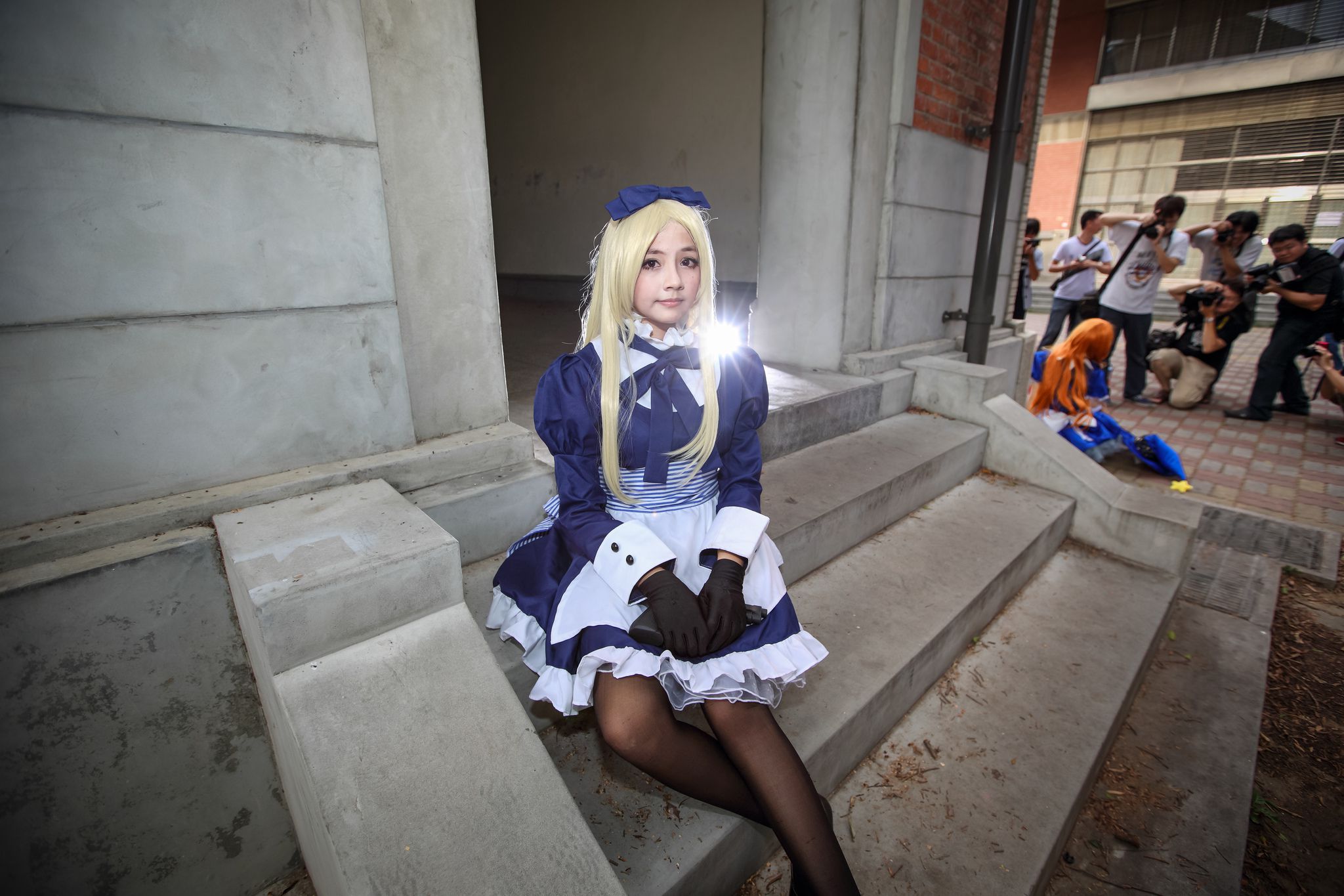 外拍台湾超萌COS女仆黑丝妹子-图22