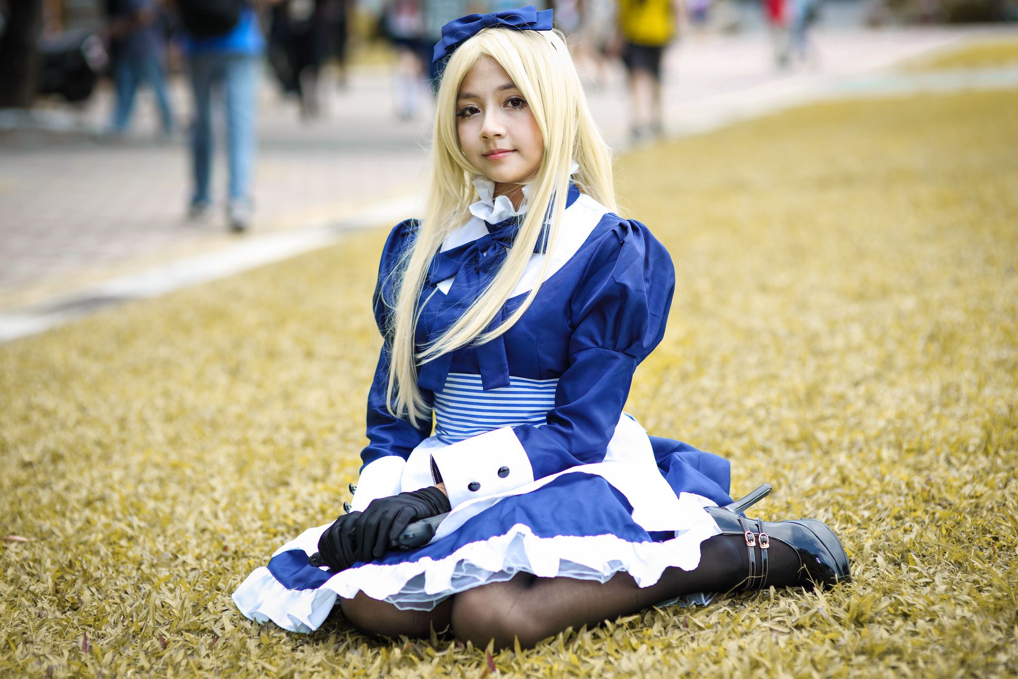 外拍台湾超萌COS女仆黑丝妹子-图29