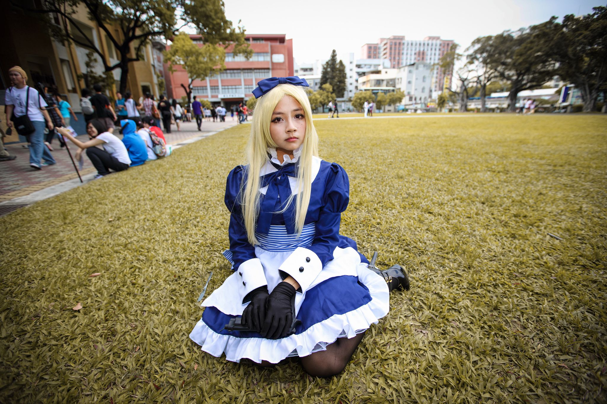 外拍台湾超萌COS女仆黑丝妹子-图30