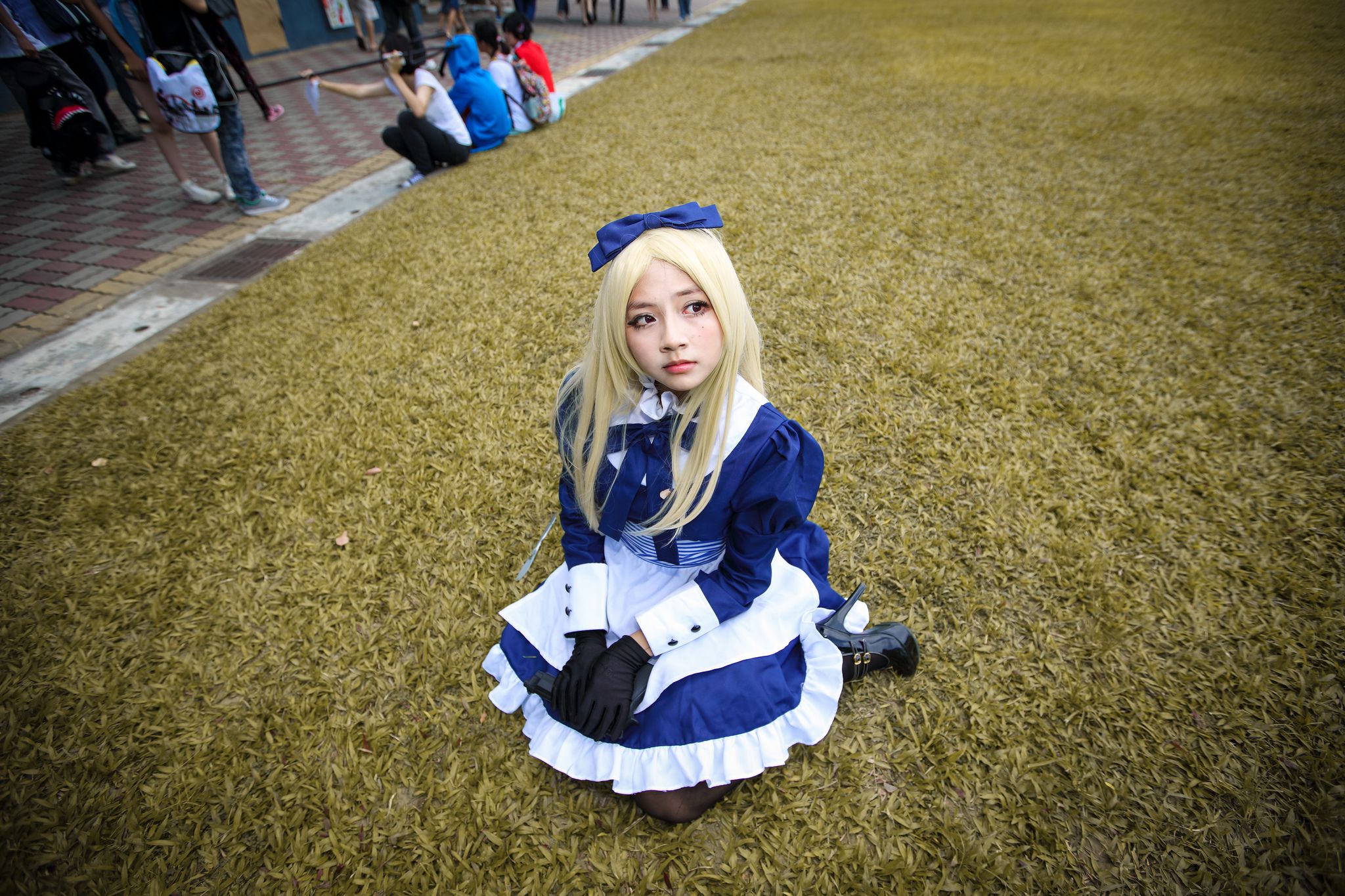 外拍台湾超萌COS女仆黑丝妹子-图31