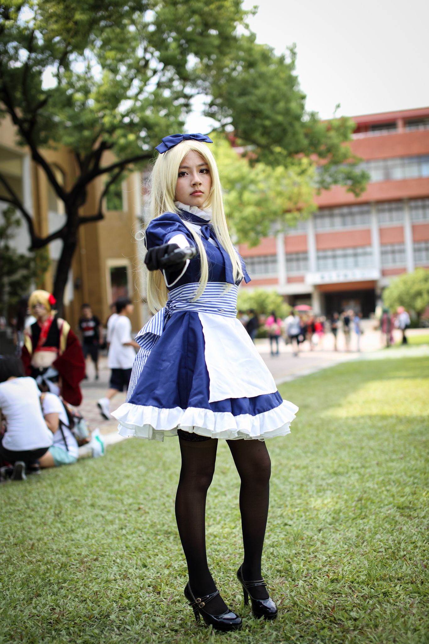 外拍台湾超萌COS女仆黑丝妹子-图41