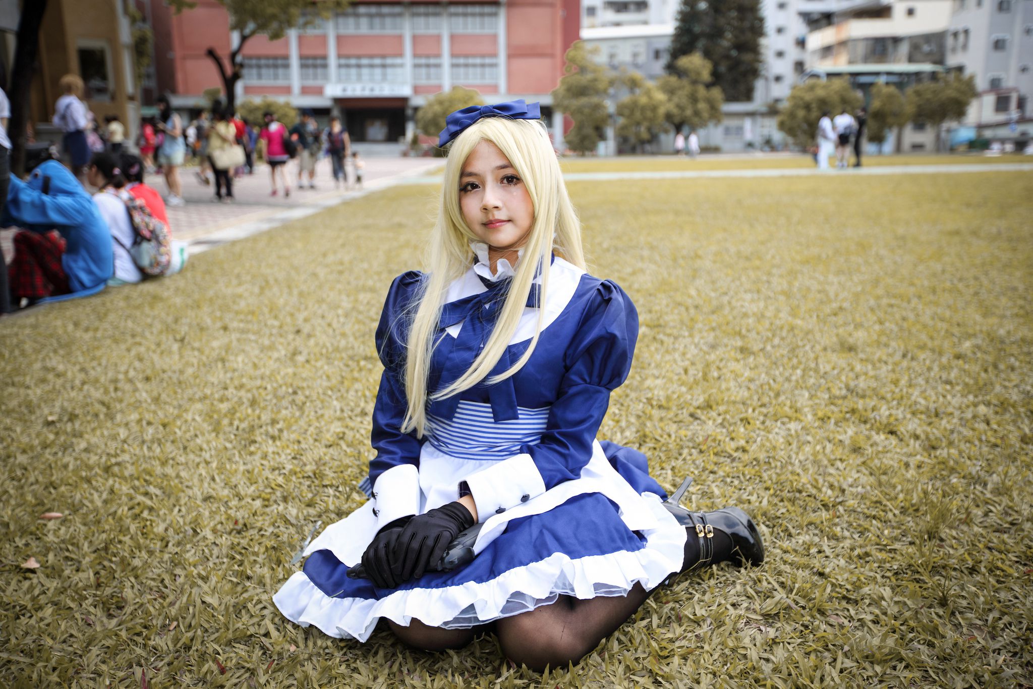 外拍台湾超萌COS女仆黑丝妹子-图8