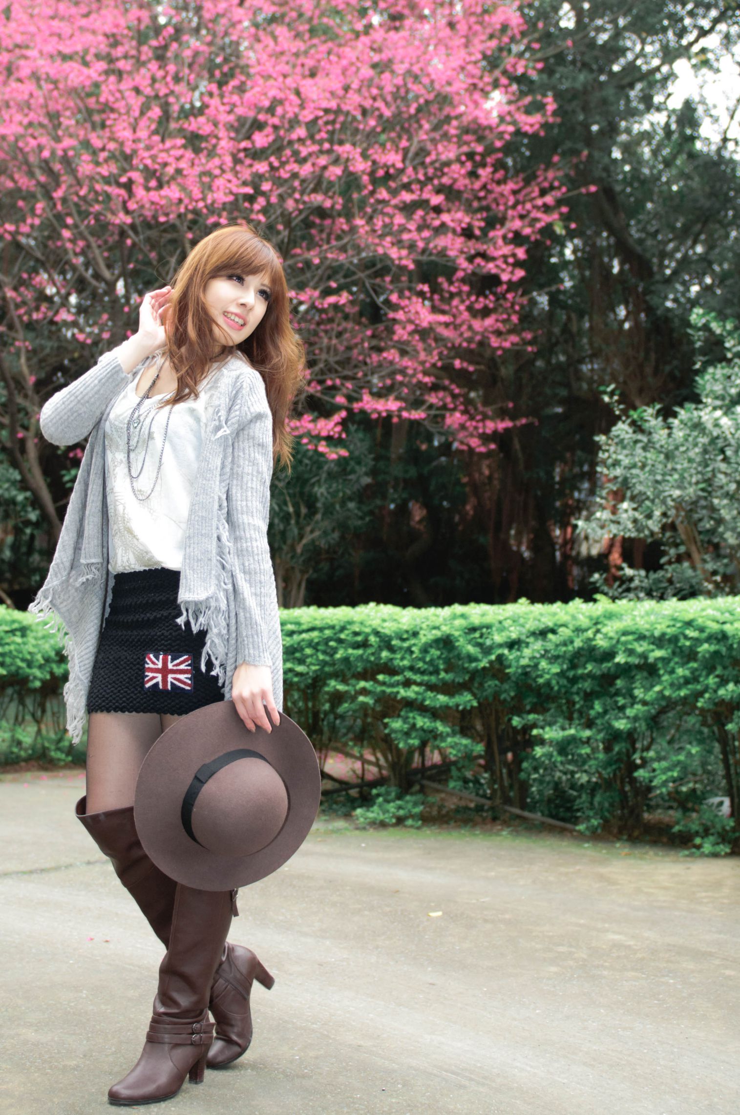 台湾美女模特小米Kate su清新街拍图片-图28