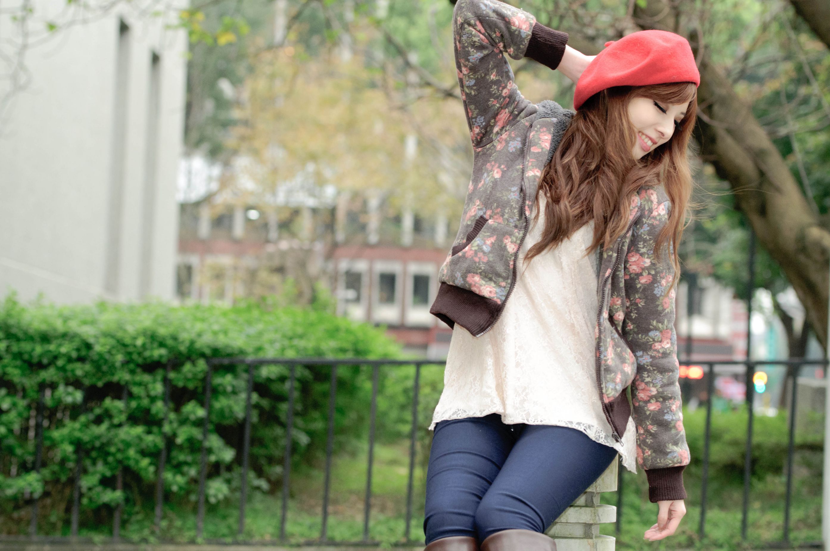 台湾美女模特小米Kate su清新街拍图片-图46