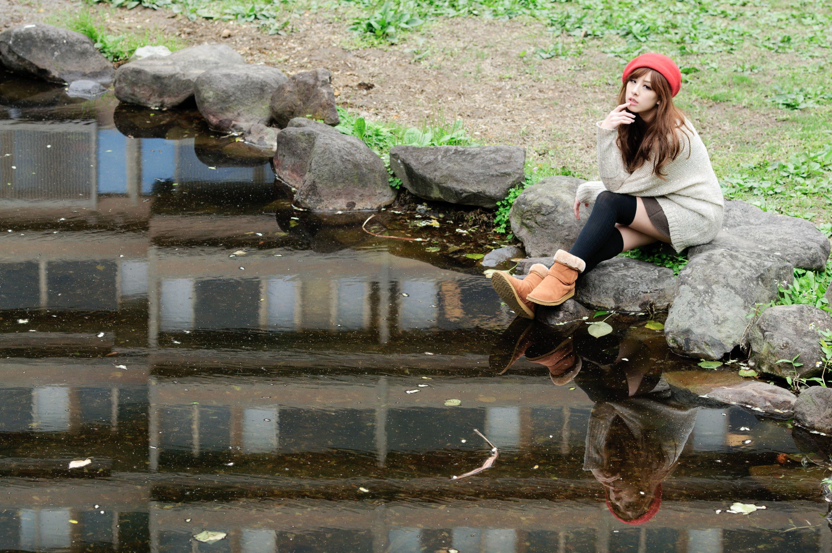 台湾美女模特小米Kate su清新街拍图片-图74