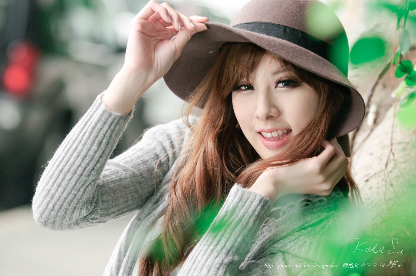 台湾美女模特小米Kate su清新街拍图片-图79