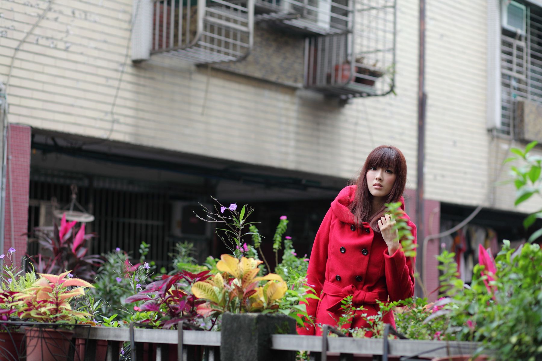 台湾模特Kila晶晶/金允乔《4组街拍系列图片》合集-图11