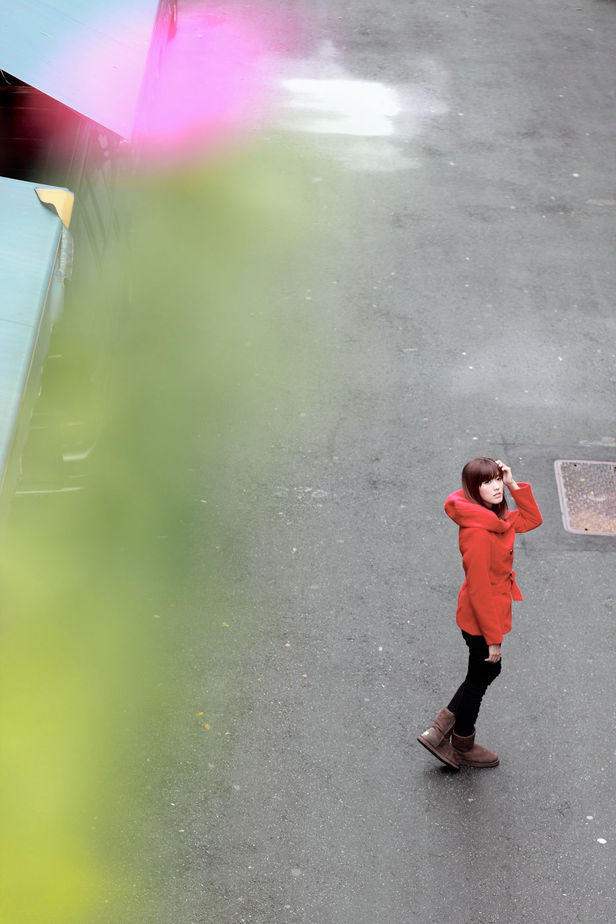 台湾模特Kila晶晶/金允乔《4组街拍系列图片》合集-图16