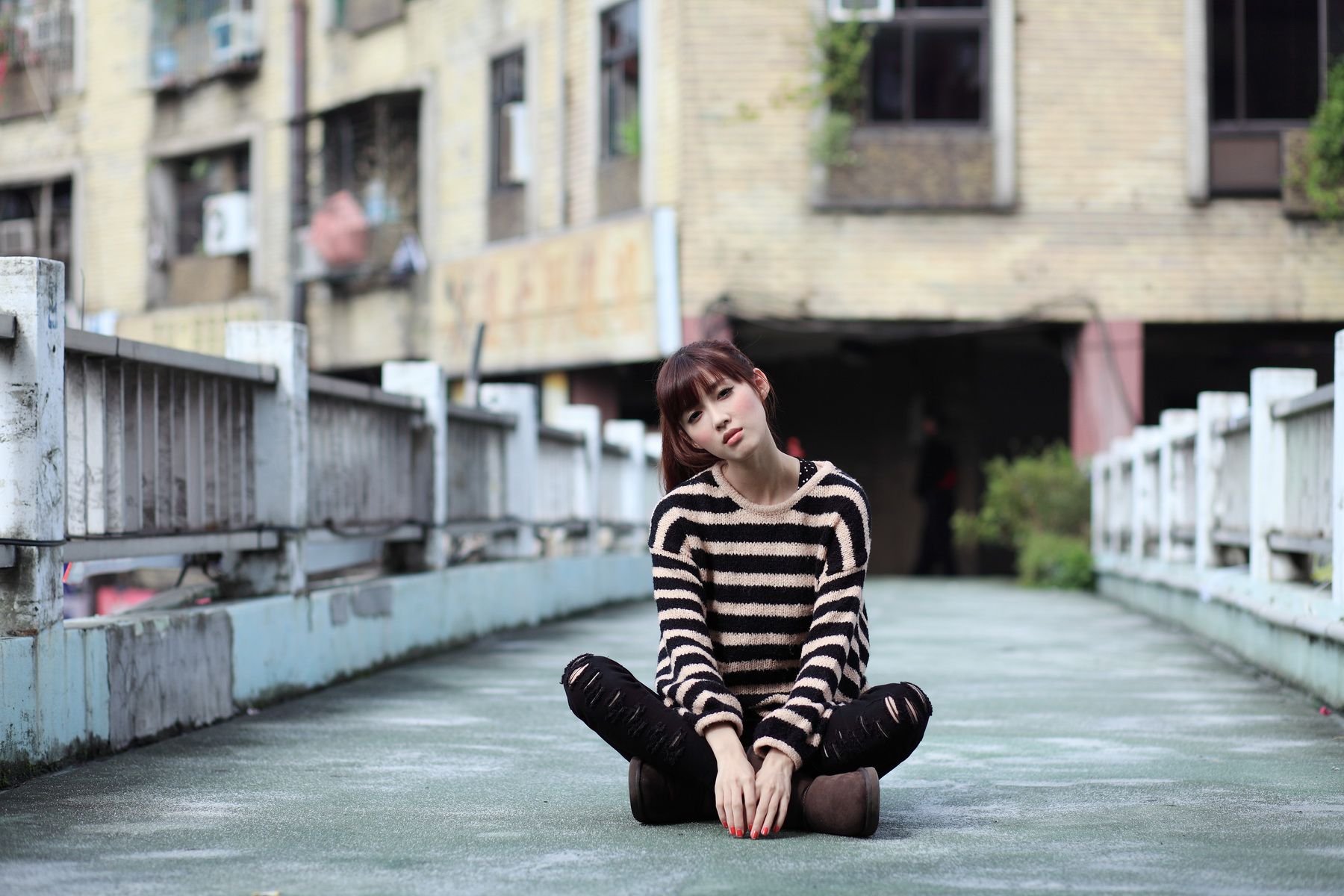 台湾模特Kila晶晶/金允乔《4组街拍系列图片》合集-图46