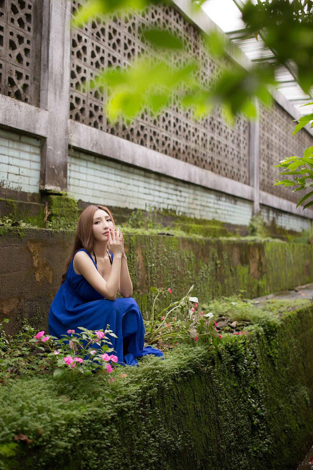 台湾赵芸Syuan《极品蓝色长裙女神》-图130