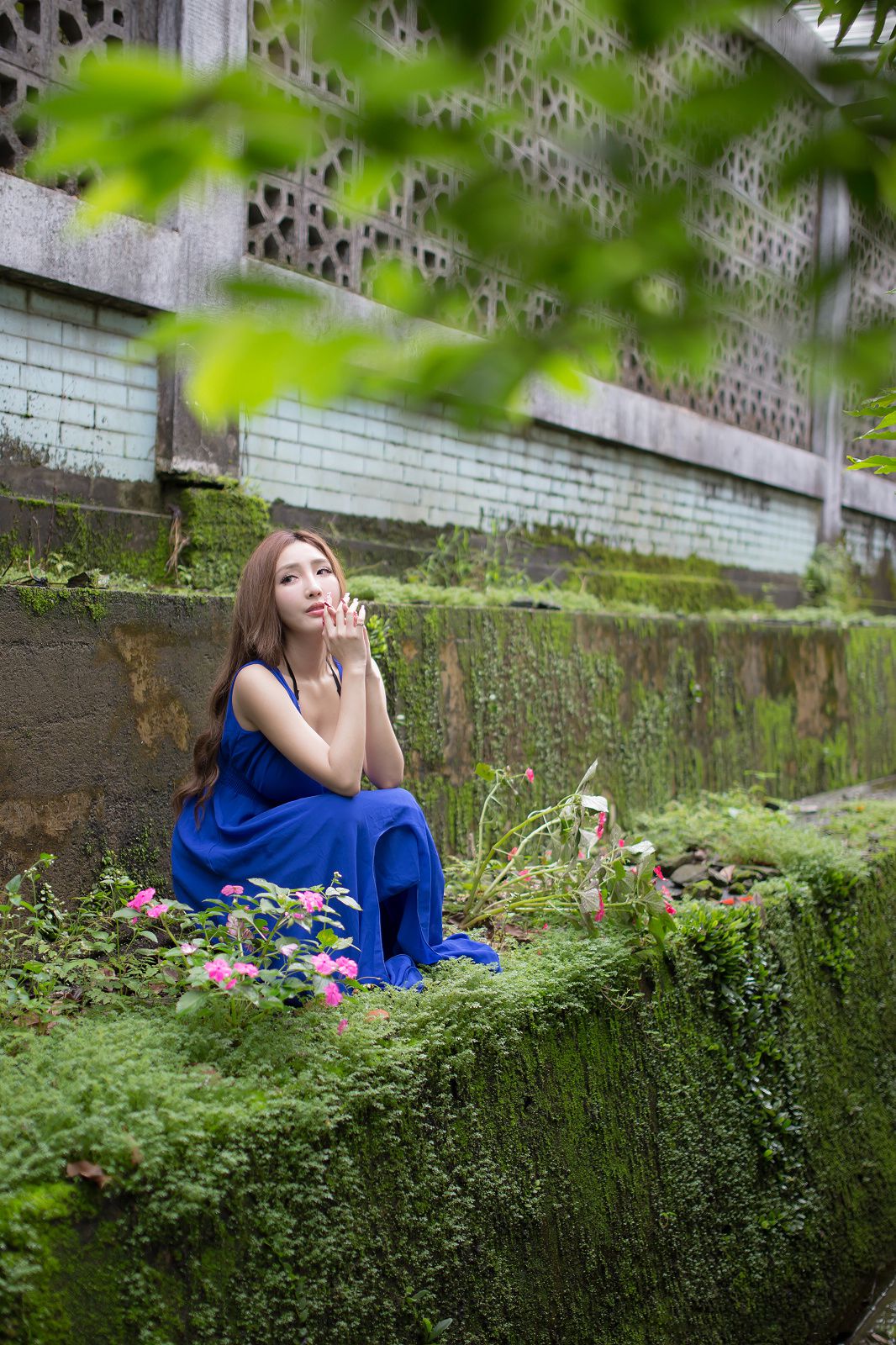 台湾赵芸Syuan《极品蓝色长裙女神》-图131