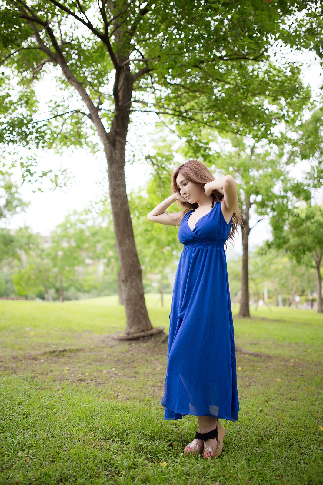 台湾赵芸Syuan《极品蓝色长裙女神》-图15