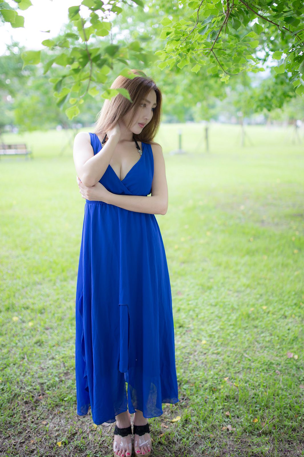 台湾赵芸Syuan《极品蓝色长裙女神》-图20