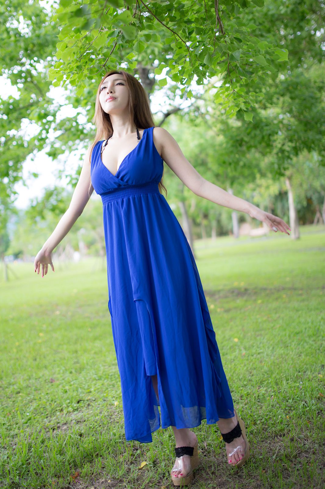 台湾赵芸Syuan《极品蓝色长裙女神》-图27