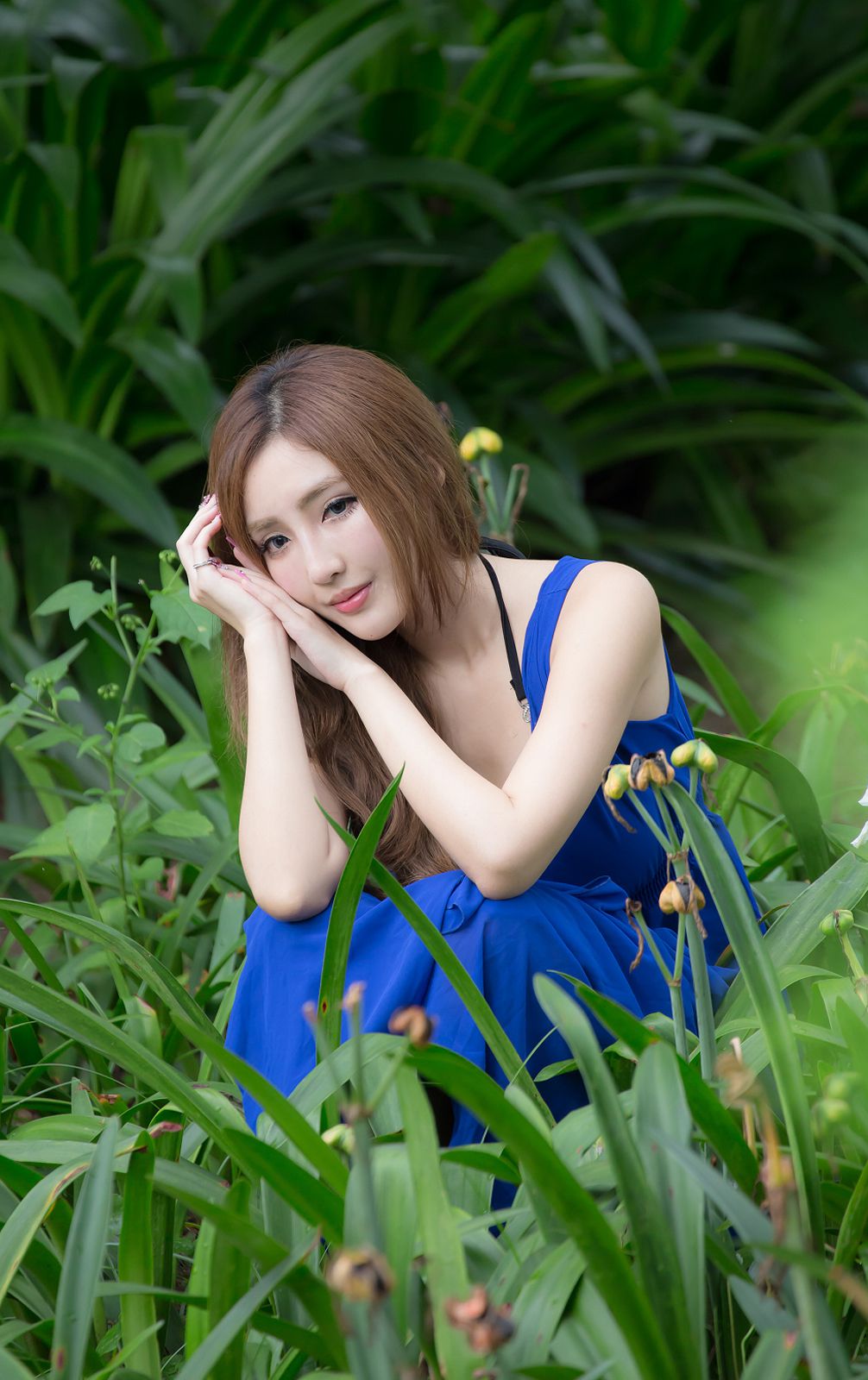 台湾赵芸Syuan《极品蓝色长裙女神》-图33