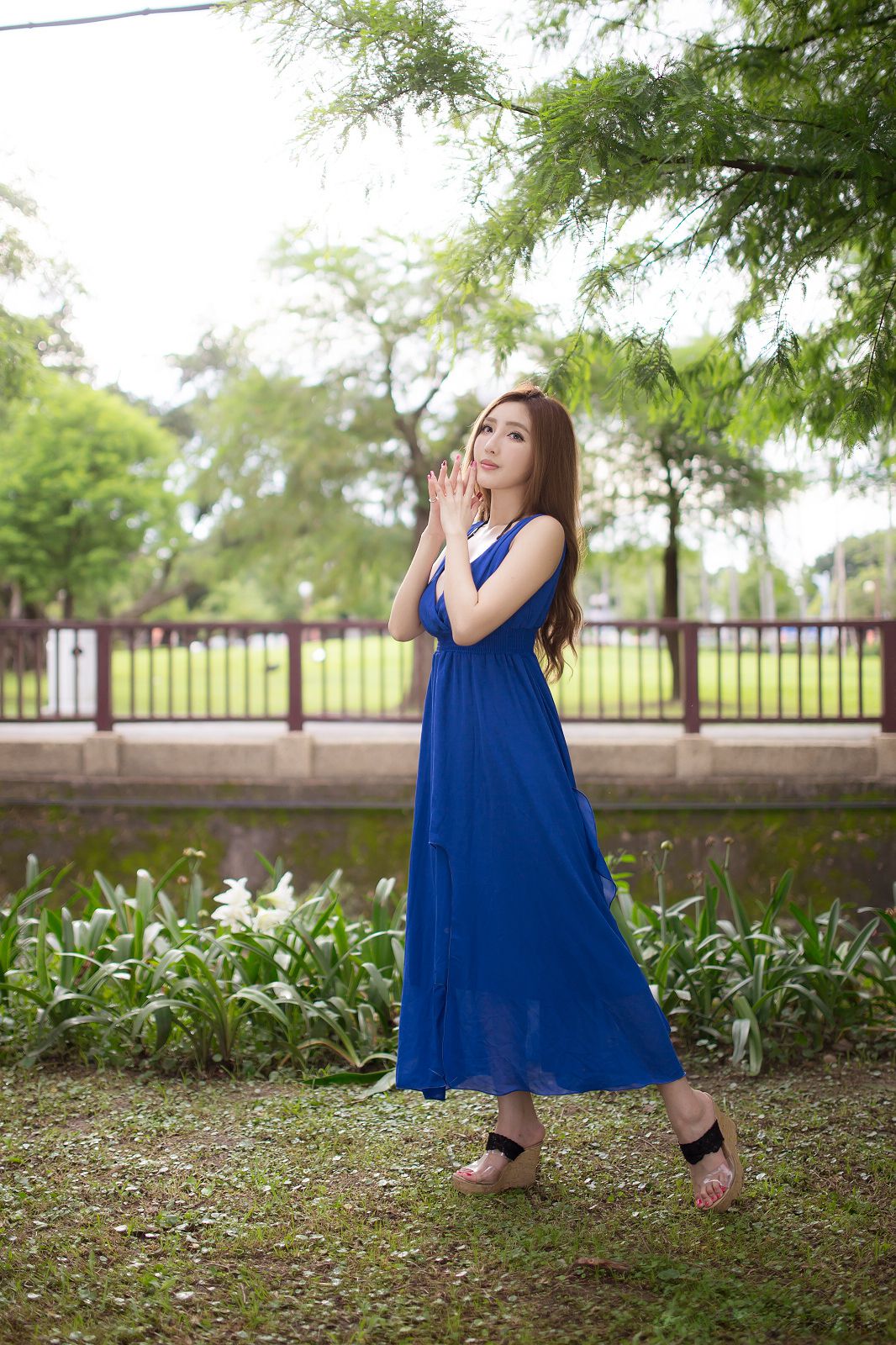 台湾赵芸Syuan《极品蓝色长裙女神》-图43