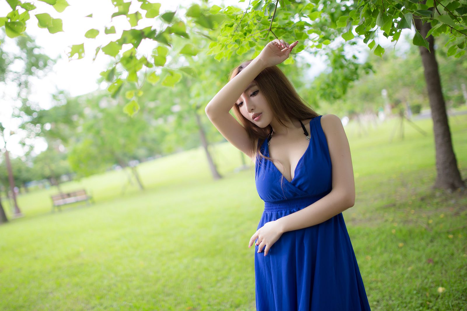 台湾赵芸Syuan《极品蓝色长裙女神》-图58