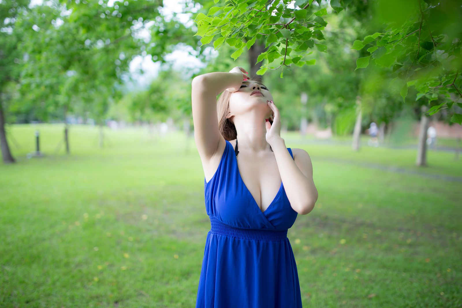 台湾赵芸Syuan《极品蓝色长裙女神》-图66