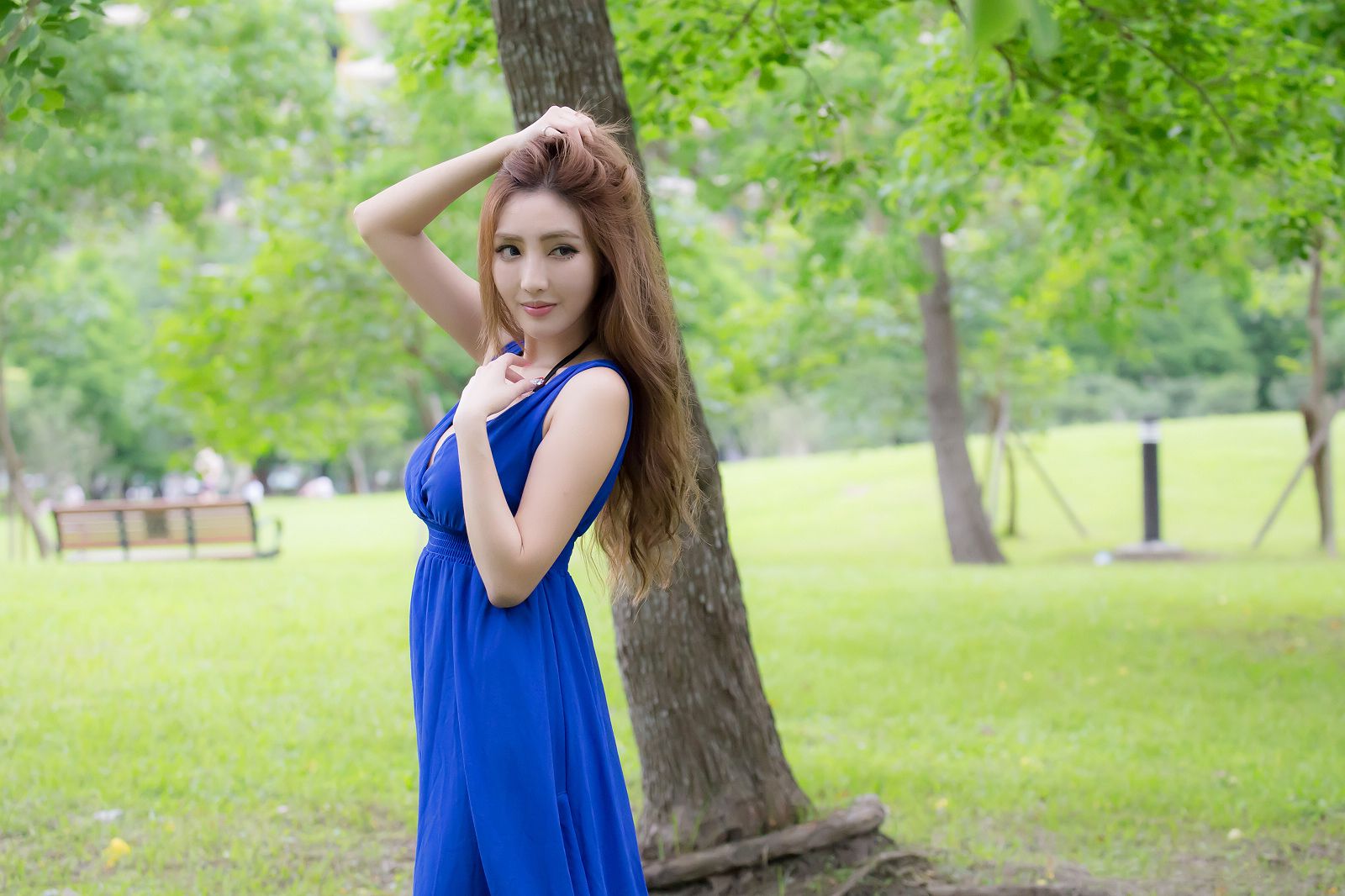 台湾赵芸Syuan《极品蓝色长裙女神》-图72