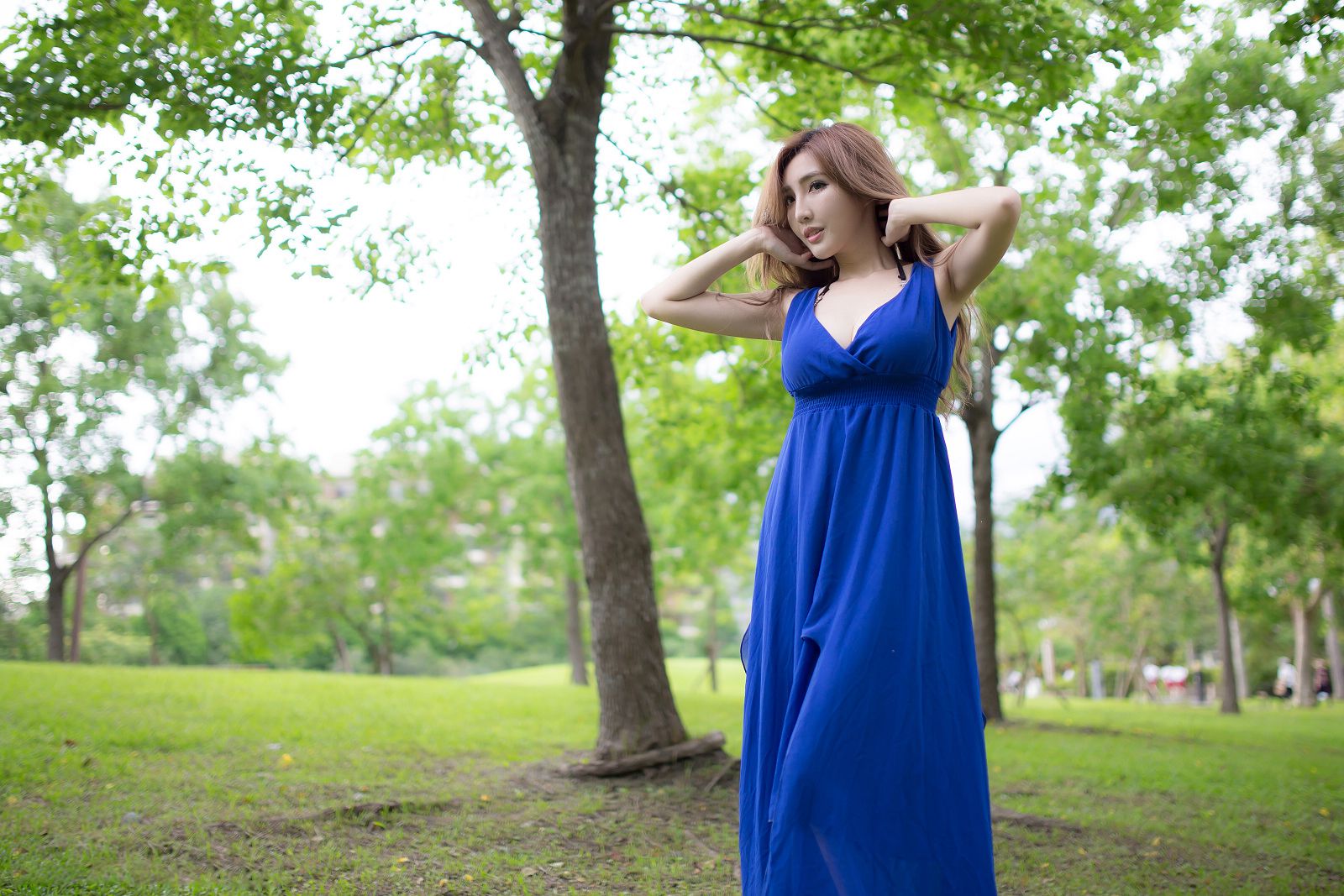 台湾赵芸Syuan《极品蓝色长裙女神》-图74