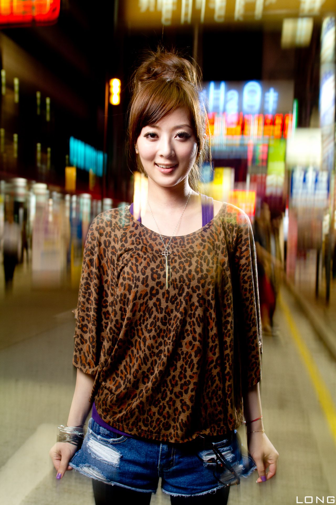 台湾果子MM《港澳之旅》夜市街拍系列-图14