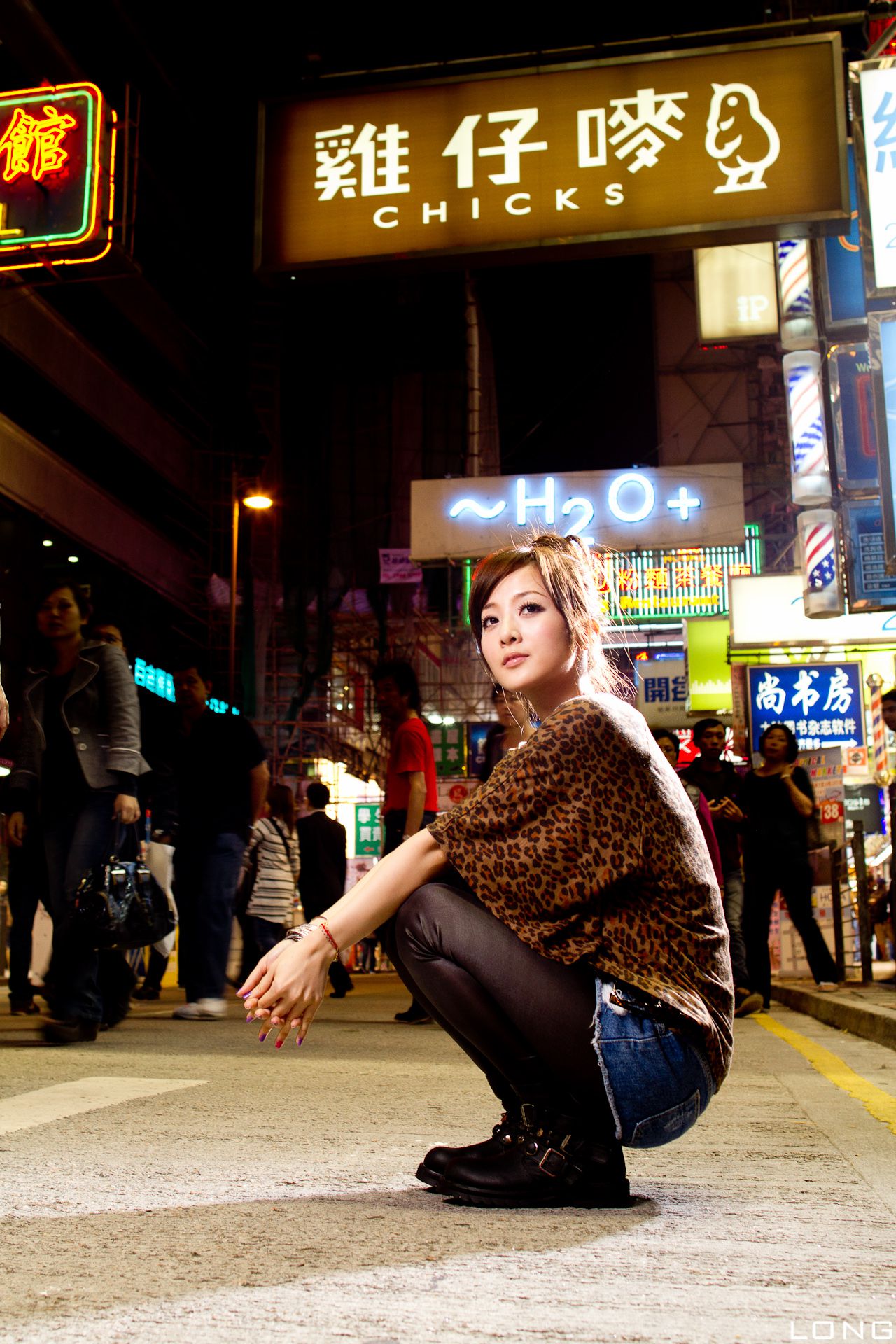 台湾果子MM《港澳之旅》夜市街拍系列-图16
