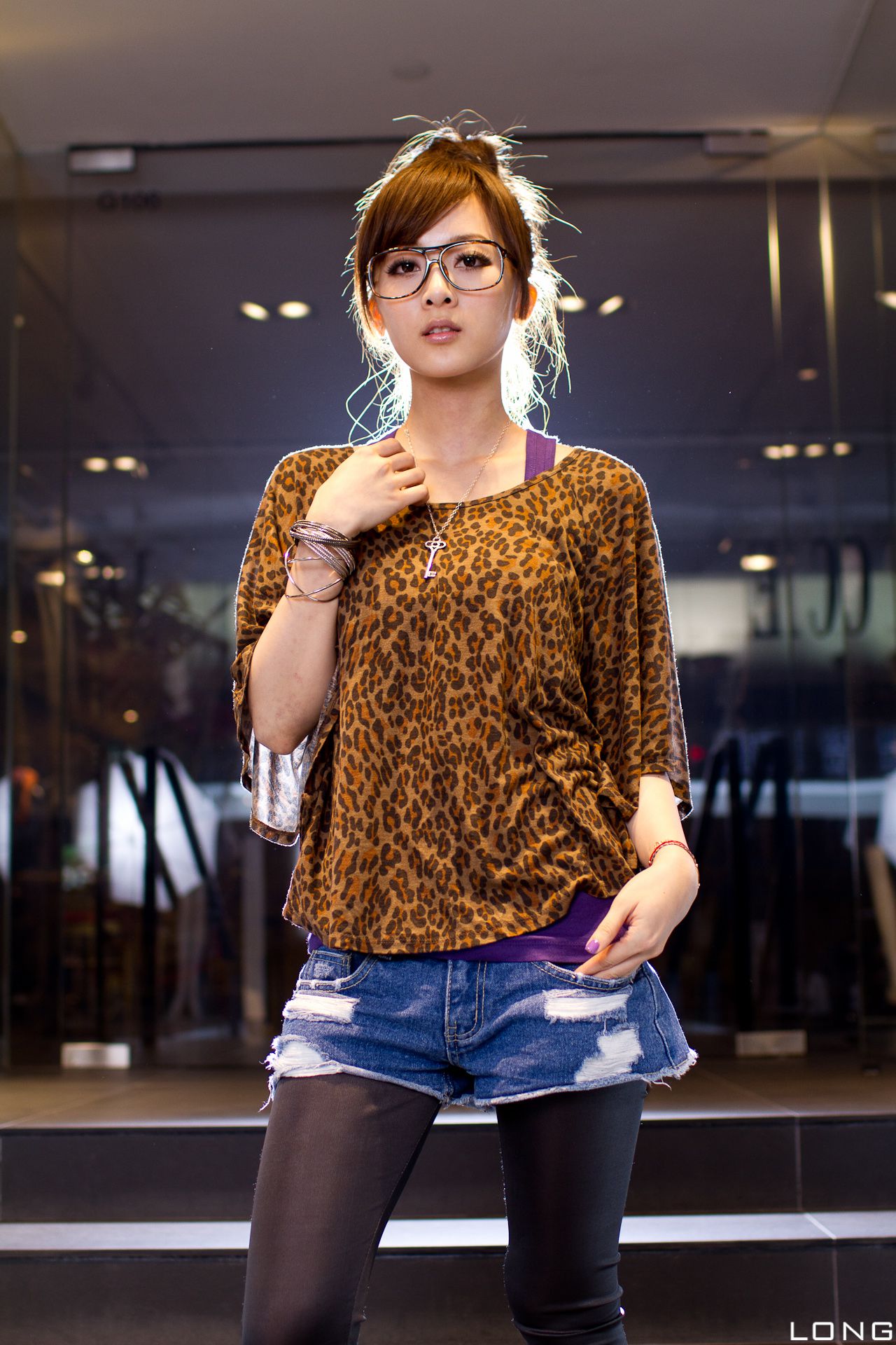 台湾果子MM《港澳之旅》夜市街拍系列-图37