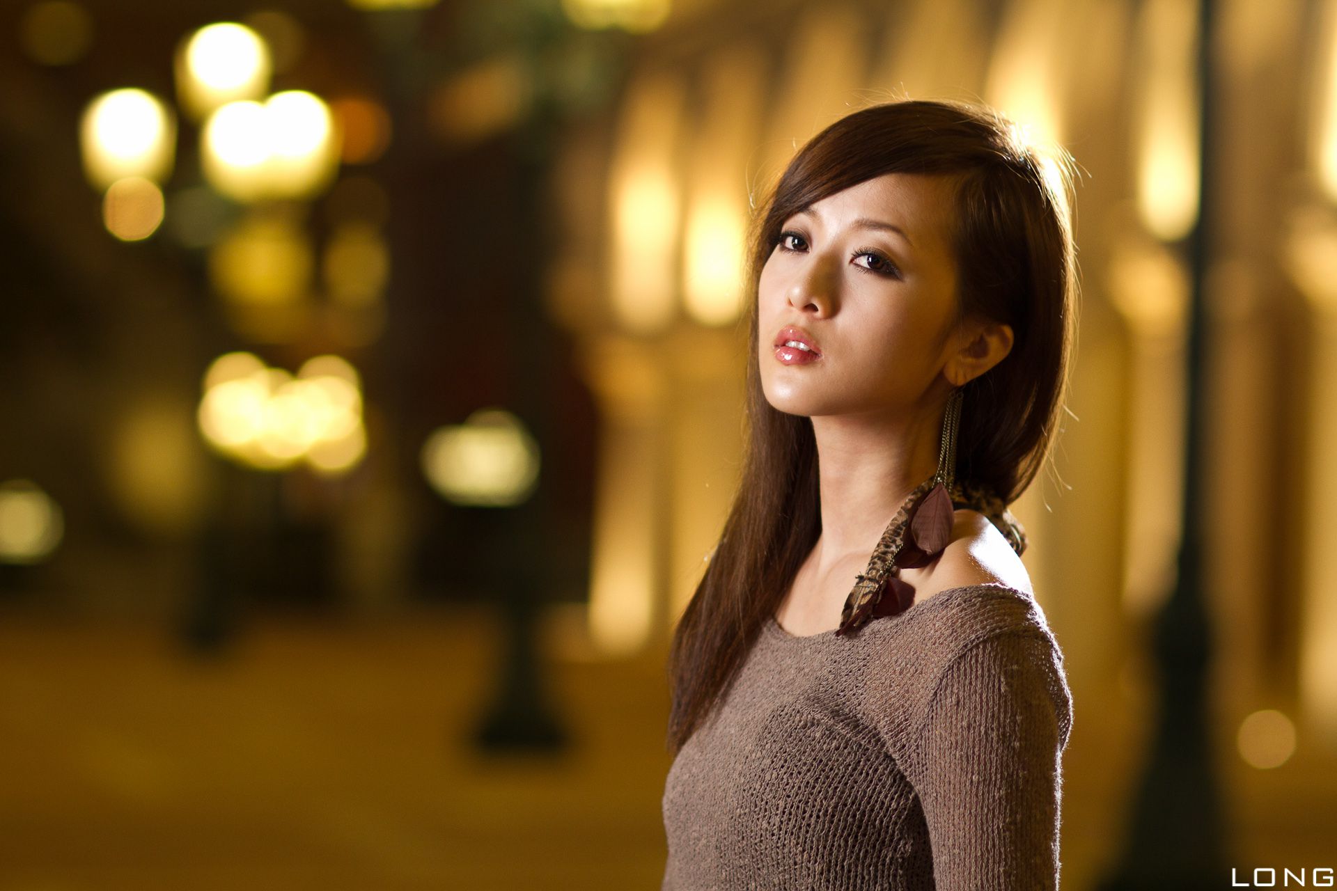 张允霏/果子MM《港澳之旅》长裙夜拍-图21