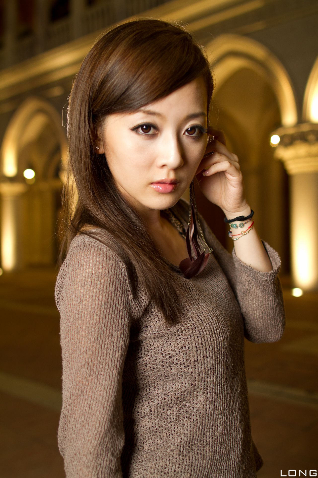 张允霏/果子MM《港澳之旅》长裙夜拍-图27