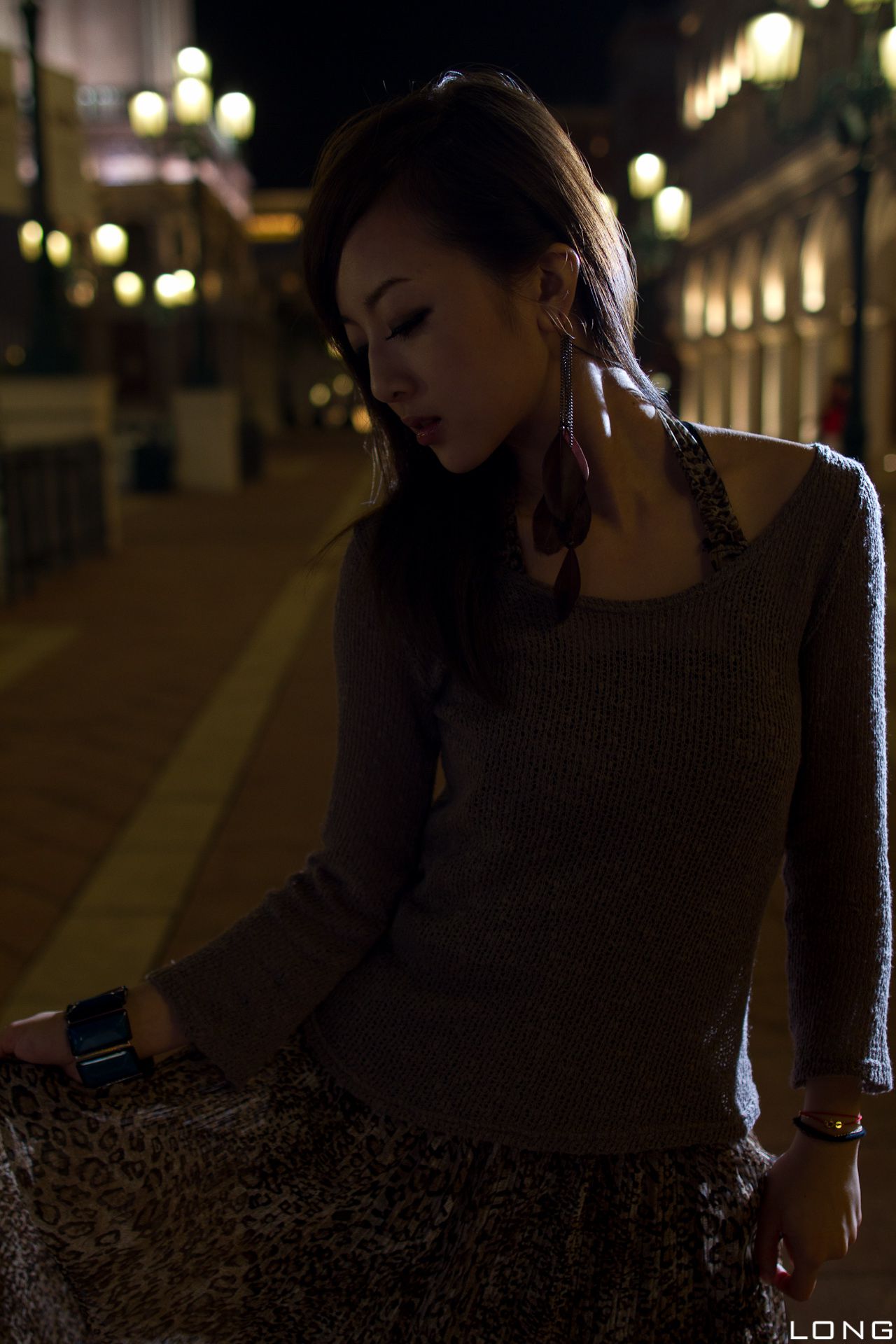 张允霏/果子MM《港澳之旅》长裙夜拍-图32