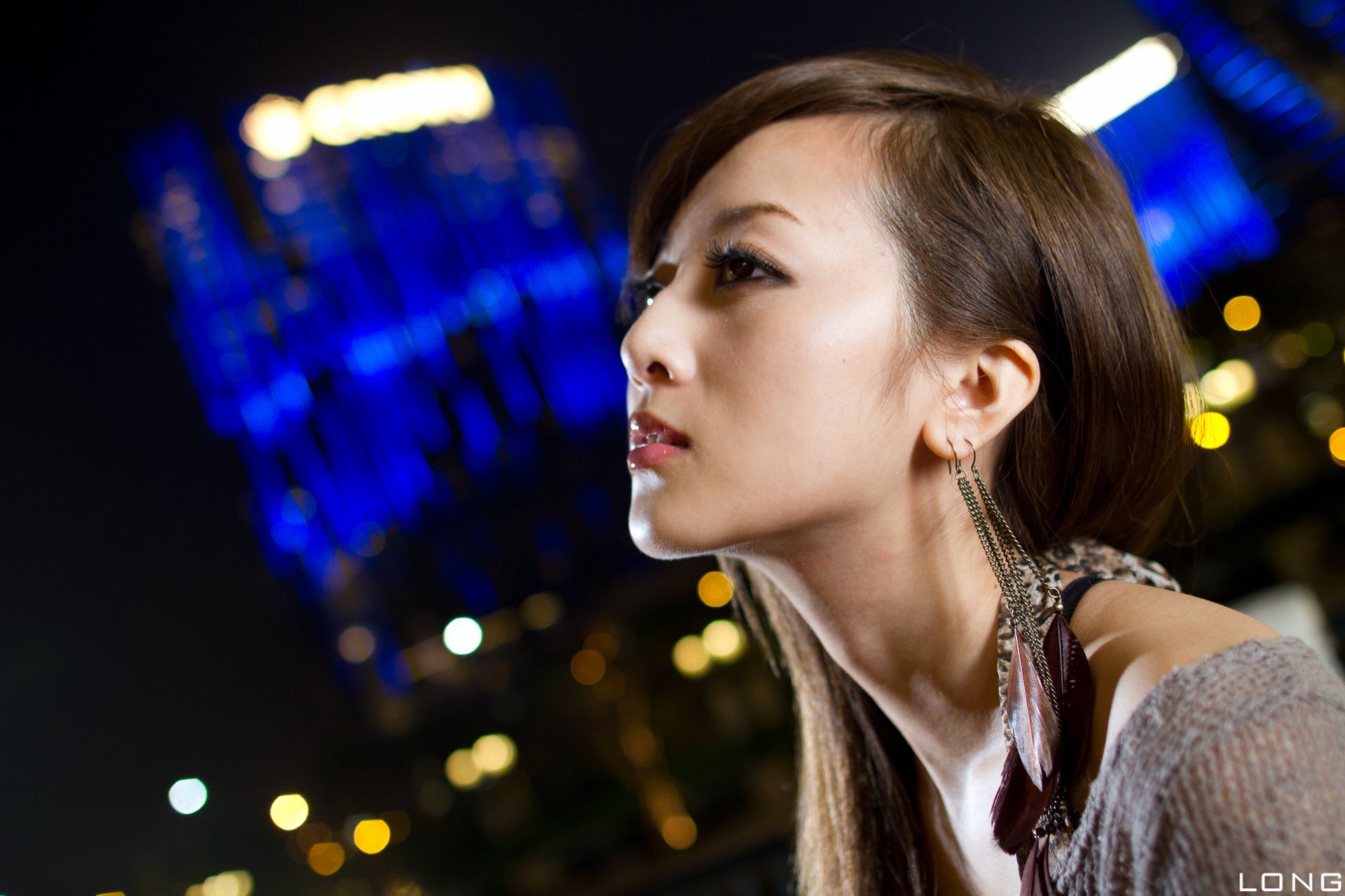 张允霏/果子MM《港澳之旅》长裙夜拍-图40