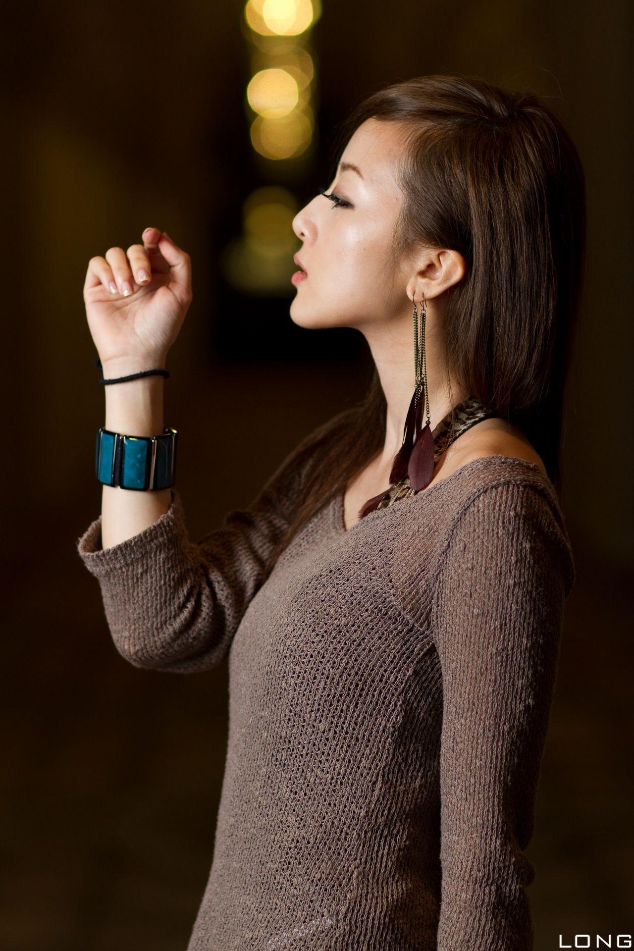 张允霏/果子MM《港澳之旅》长裙夜拍-图60