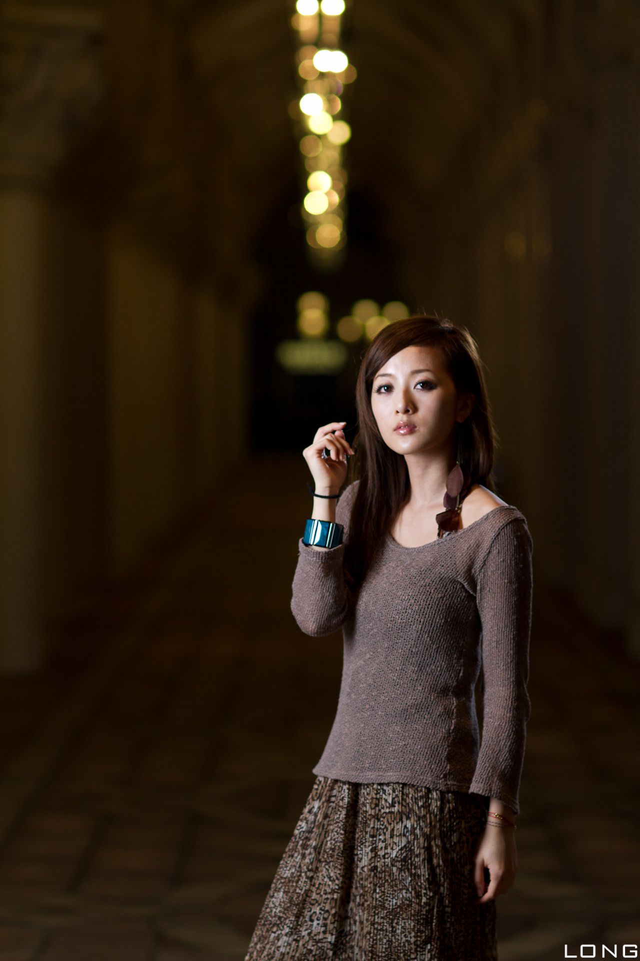 张允霏/果子MM《港澳之旅》长裙夜拍-图63