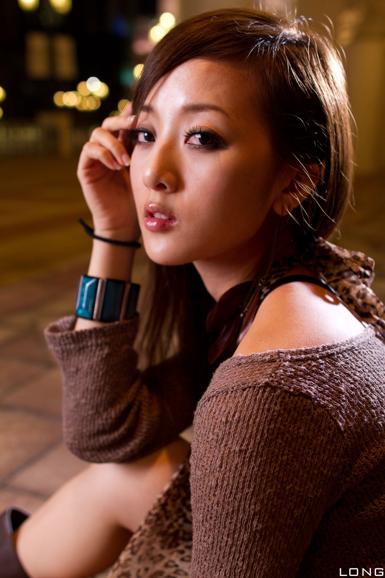 张允霏/果子MM《港澳之旅》长裙夜拍-图75