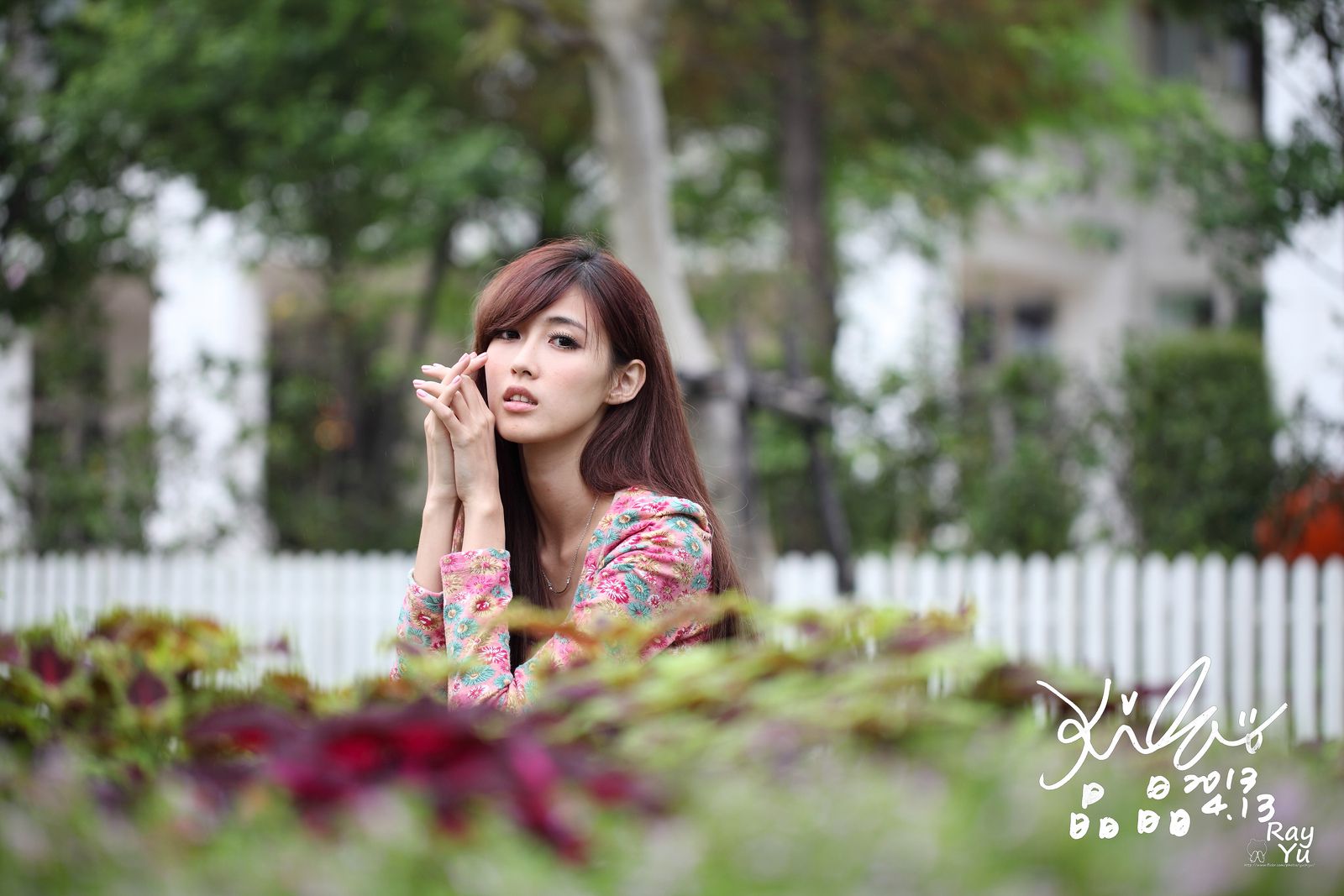 台湾美女廖挺伶/Kila晶晶《花色超短裙街拍》-图32