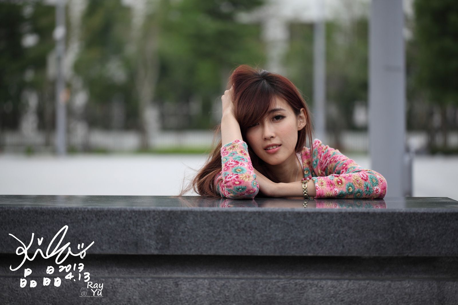 台湾美女廖挺伶/Kila晶晶《花色超短裙街拍》-图54