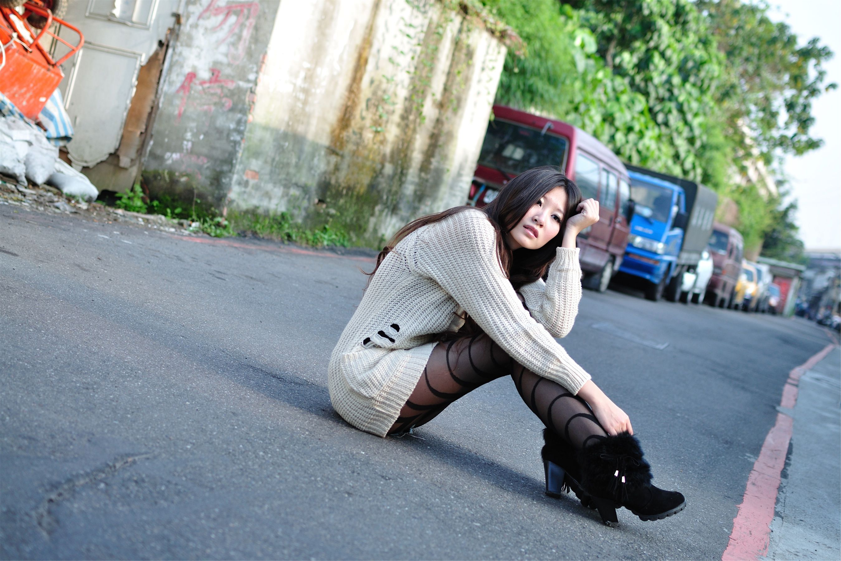 台湾美女模特Pink《永春街外拍》-图6