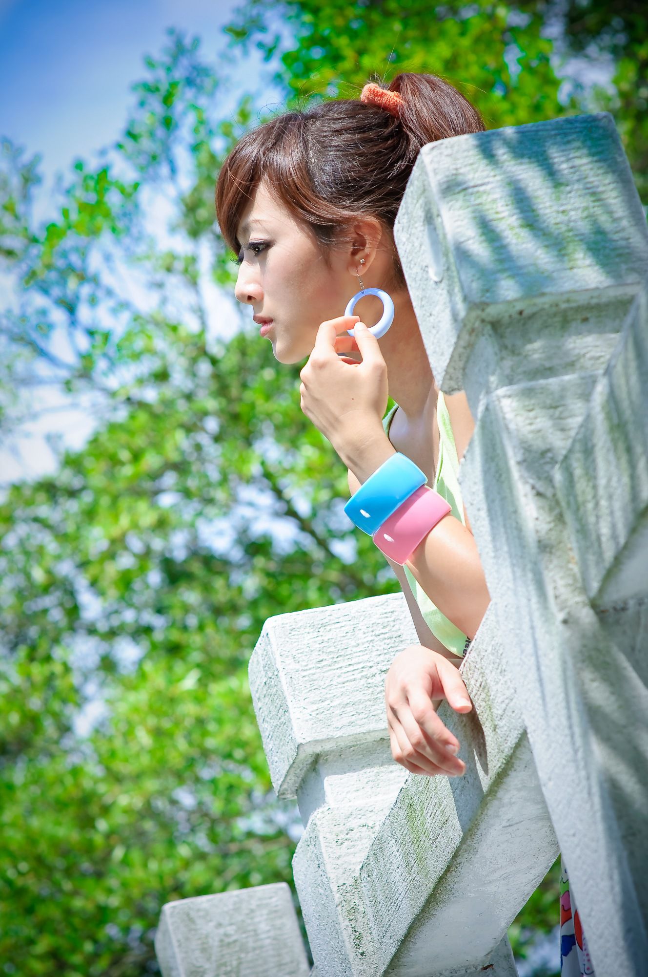 果子MM/张凯洁《大湖公園外拍》-图1